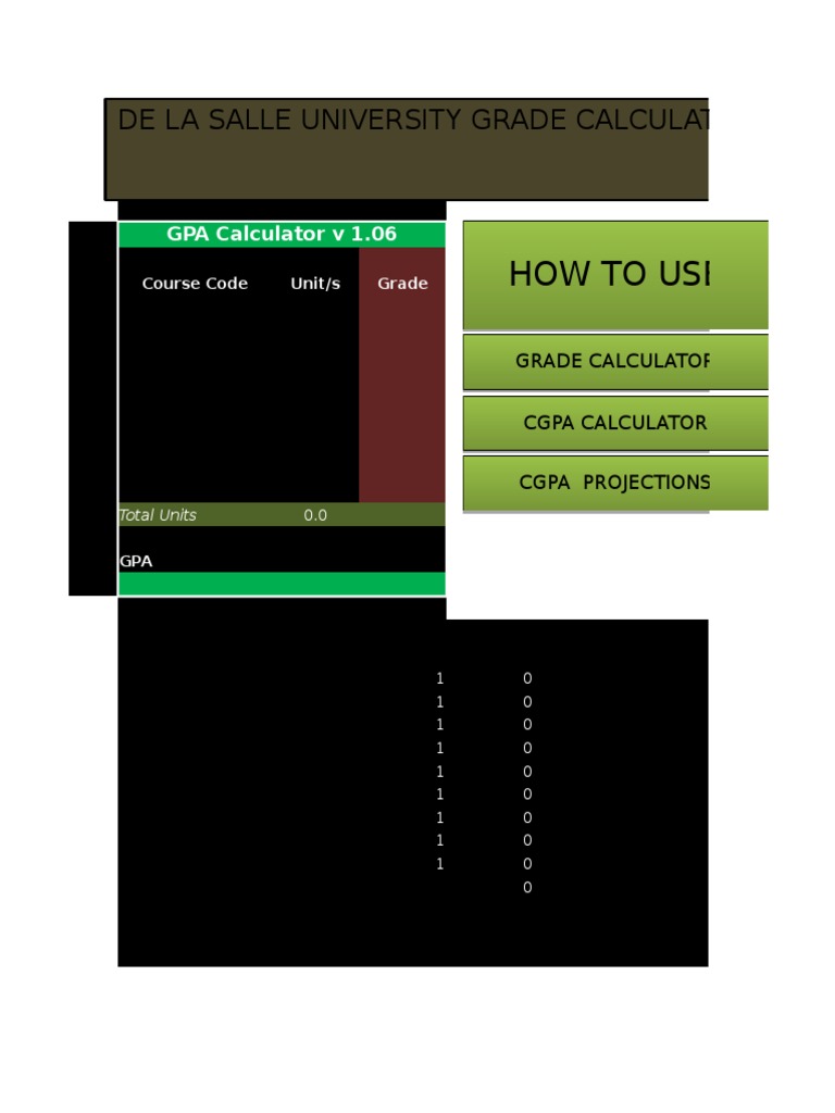DLSU GPA and Grade Calculator Download Free PDF Alternative