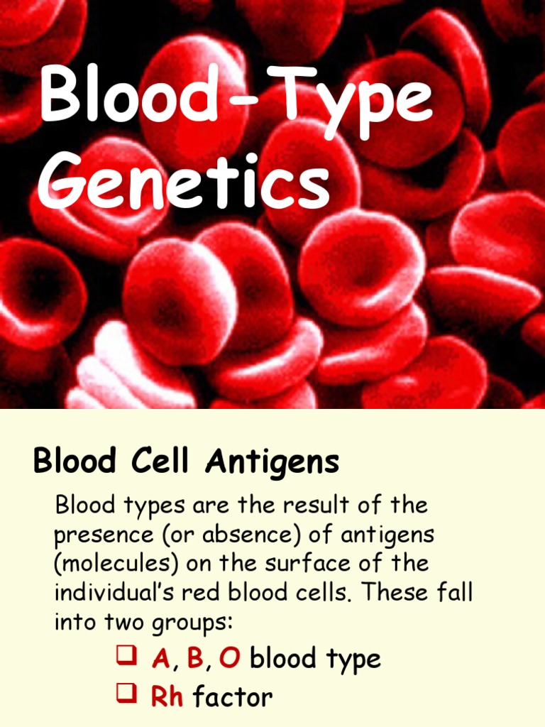 what dominance is blood type