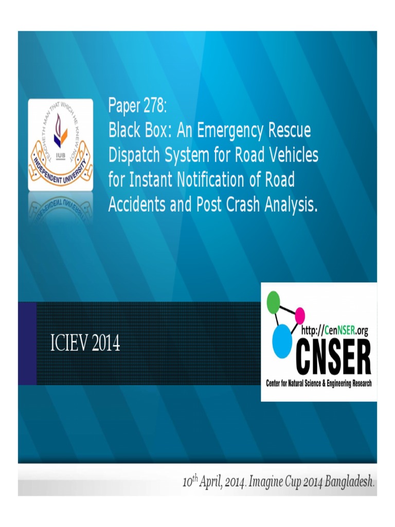 Emergency Rescue System for Road Accidents | PDF | Traffic Collision ...