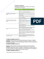 Objetivos Estratégicos Generales y Específicos