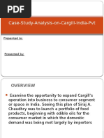 Case Study Analysis On Cargill India PVT