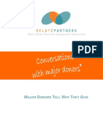 M D T W T G: Major Donor Personal Engagement Specialists