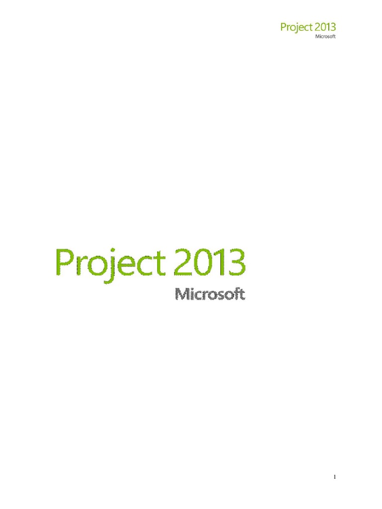 Guía Completa de Microsoft Project 2013 | PDF | Microsoft | Ventana ...