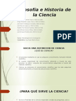 Filosofía e Historia de La Ciencia