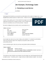 Nagios Event Handler Example - To Restart A Service PDF