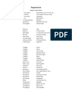Song List by Artist | PDF