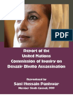 UN Report On Mohtarma Benazir Bhutto's Assassination