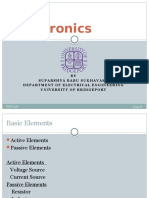 Electronics: BY Suparshya Babu Sukhavasi Department of Electrical Engineering University of Bridgeport