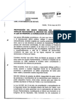 Proposición de Rechazo La Congelación de Las Pensiones