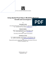 Using Spatial Panel Data in Modelling Regional