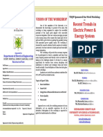 Recent Trends in Electric Power & Energy System: Vision of The Workshop