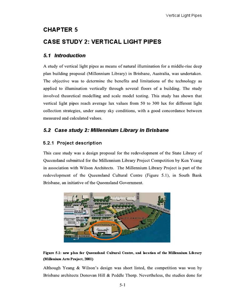 Vertical Light Pipes Case Study: Millennium Library | PDF | Science ...