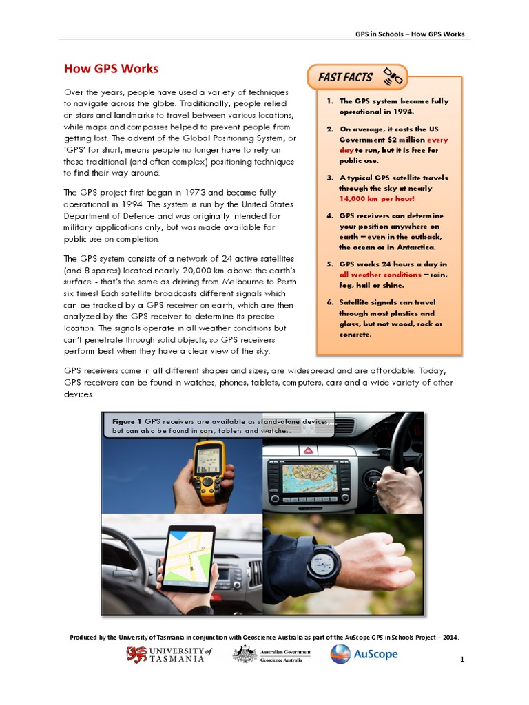 Worksheet 1 - How GPS Works | PDF