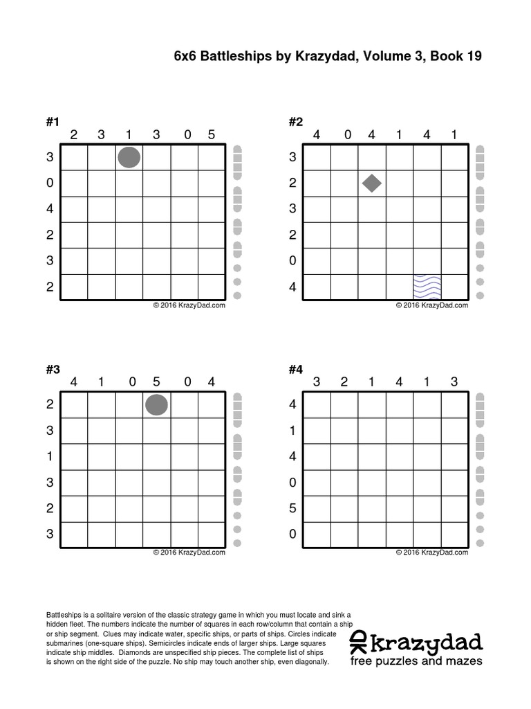 BSHIPS 6x6 v3 4pp b19 | PDF | Battleship | Ships