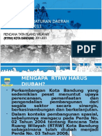 Bahan Sosialisasi RTRW Kota Bandung 2011-2031 (Revisi)