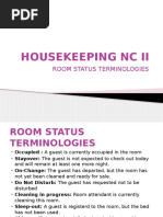 HOUSEKEEPING NC II Terms and Making Up Procedures