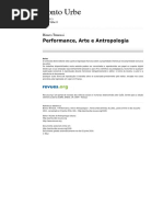 Performance, Arte e Antropologia