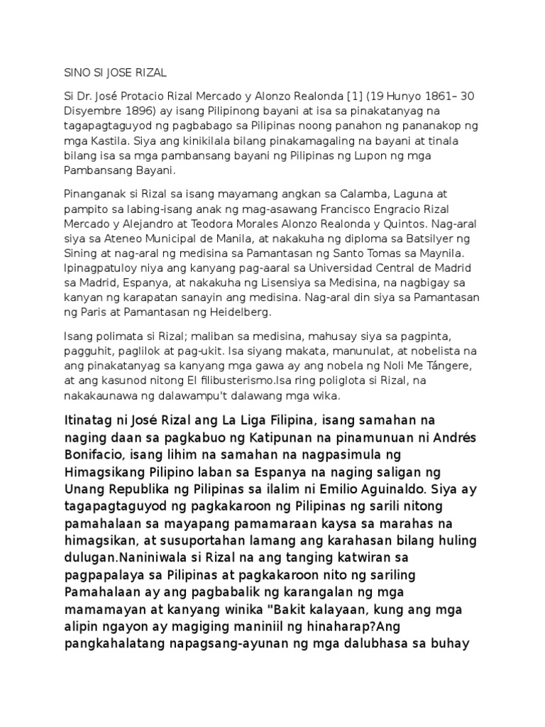 Jose Rizal | PDF