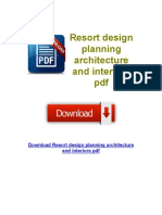 Resort Design Planning Architecture and Interiors PDF