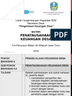 Materi 7.1 Penatausahaan Keuangan Desa