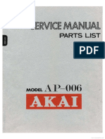 Akai AP 006 Service Manual