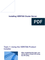 Installing VERITAS Cluster Server