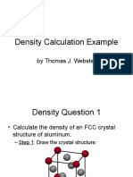 Density Calculation Example 