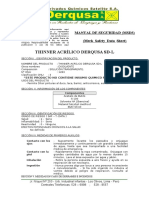 MSDS Thinner Acrilico