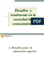 Desafios y Tendencias en La Sociedad Del Conocimiento.2014ppt