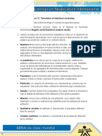 Evidencia 11 Translation of Statistical Vocabulary