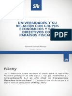 Universidades y Su Relación Con Grupos Económicos y Sus Directivos Con Paraísos Fiscales