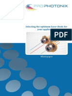 Selecting The Optimum Laser Diode For Your Application: Whitepaper