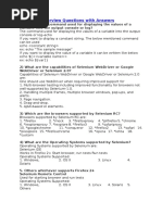 Selenium Interview Questions 1