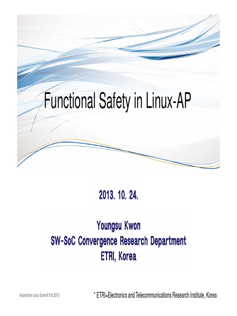 Fault-Tolerant Automotive Linux Systems | PDF | Multi Core Processor ...