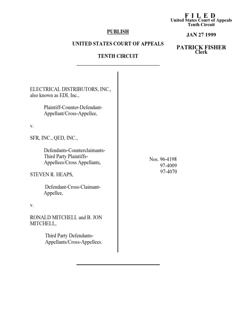 Electrical Distributors, Inc. v. SFR, Inc. Appeal | PDF | Parol ...