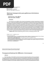 Sistemas transparentes para gobiernos electrónicos eficientes