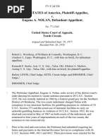 United States v. Eugene A. Nolan, 571 F.2d 528, 10th Cir. (1978)