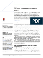 Ten Effective Statistical Rules - Kassetal PDF