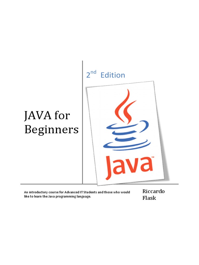 JAVA For Beginners: 2 Edition | PDF | Computers | Technology & Engineering