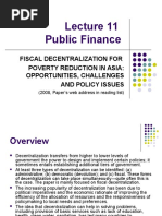 Lecture - Fiscal Decentralization