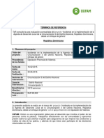 TdR Evaluación Acompañada Agenda Desarrollo Local desde un Enfoque de Género