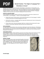 U2 l4 6 Student Handout Origins of Language p1