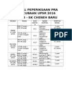 Jadual Peperiksaan Pra Percubaan Upsr 2016