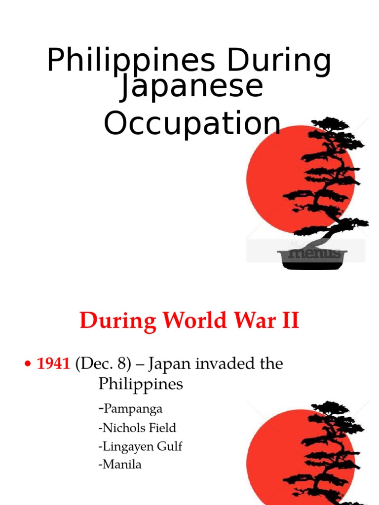 Philippines During Japanese Occupation PDF Warfare Of The