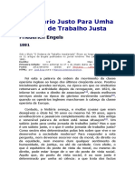 Um Salário Justo para Umha Jornada de Trabalho Justa - Friedrich Engels