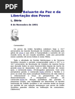 URSS, Baluarte Da Paz e Da Libertação Dos Povos