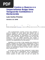 A Luta Contra a Guerra e o Imperialismo Exige Uma Vanguarda Combativa e Esclarecida