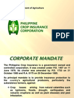 Philippine Crop Insurance Corporation: Department of Agriculture