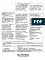 Evaluacion Modernismo