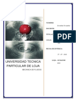 Investigacion de Mecanica de Fluidos